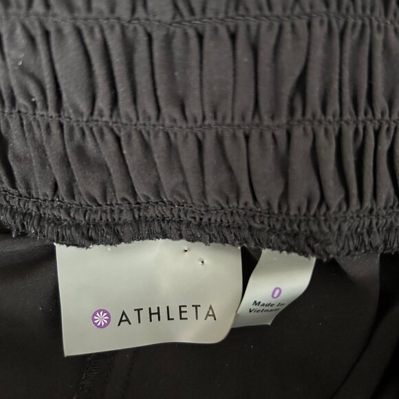 Athleta Black Joggers Women’s Size 0 – Elastic Waist & Ankle Athleisure - Picture 5 of 8